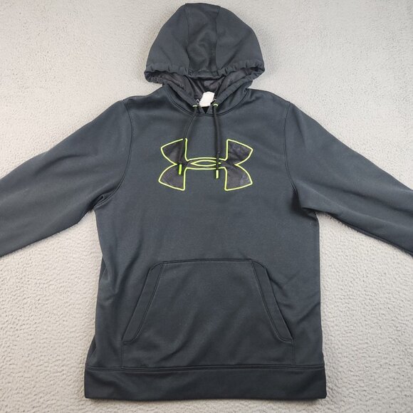 Under Armour Other - Under Armour Hoodie Men's Medium Loose Black Jumper Pullover Hooded Sweatshirt